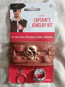 Pirate's Captain Jewelery kit: Bracelet, Ring, Earring - Picture 1 of 1