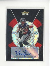 2005 Finest Black Xfractor #175 Vincent Jackson RC AUTOGRAPH Chargers /25 
