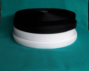 Selbstklebend Klettband Haken+Flausch Breite 20-150mm Farbe schwarz, weiß Neu! - Bild 1 von 3