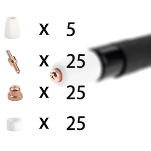 PT31 LG40 Plasma Cutter Consumables Torch Electrode Tip Nozzle CUT40/50 x80 - Picture 1 of 11