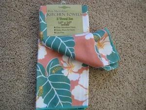 Mikrofaser Küchentücher Geschirrtuch (Handtuch 2er Set) Hawaii Hawaii Blume - Bild 1 von 3