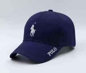 Polo Design Ralph Laure Embroidered Baseball Cap. Sports Cap. Regular Cap. Blue