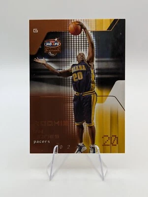Fred Jones 2002-03 NBA Hoops Stars Bronze SP/299 RC #176 Pacers Foto 1 de 2