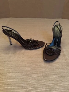 NEW Vintage KATE SPADE MONDRIAN High Heel SLINGBACK SANDALS Shoes Size 10 1/2 M - Picture 1 of 10