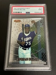1997 Bowman’s Best #117 Adrian Beltre RC Dodgers PSA 9 MINT 380 - Picture 1 of 3