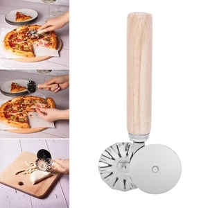 MULTIFUNCTIONAL PIZZA AND DOUGH CUTTER KNIFE 2 IN 1 WITH ROLLER 15.5 CM 6.10 IN - Picture 1 of 14