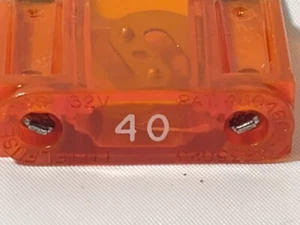 (1) Littelfuse 32v 40amp Dodge Buick Gm Ford Chevy Honda Universal Orange - Picture 1 of 2