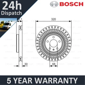 Fits Audi Q5 2011-2017 2.0 TDi 3.0 + Other Models Bosch Front Brake Disc - Picture 1 of 12