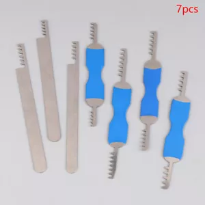 Edelstahl -Kammschloss 7in1 Full Set Repair Tool Bypass -Methode Schlosser Tool - Bild 1 von 12