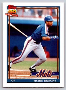 #14T Hubie Brooks New York Mets 1991 Topps Traded - Picture 1 of 2