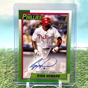 Autografo 2025 Topps Serie 1 Ryan Howard 1990 Anniversario Auto #90A-RH Phillies - Foto 1 di 2