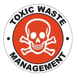 Toxic Waste Hard Hat Decal Hardhat Sticker Helmet Label H228 - Picture 1 of 1