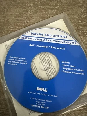 Vintage Dell Dimension Resource CD 2000- 2002 only Drivers and Utilities CD  - Image 1 of 4