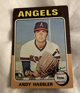 1975 Topps Baseball Card #261 Andy Hassler RC - - Picture 1 of 2