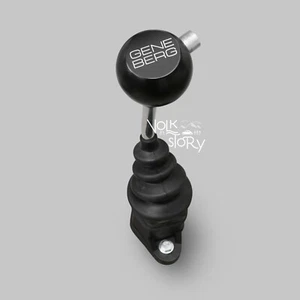 VW GENE BERG 12 " SHIFTER | BALL HEAD BEETLE BLACK ENGRAVED THIN FONT | RHD - Picture 1 of 2