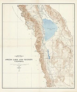 Karte von Owens Lake Kalifornien 1939 - Bild 1 von 4