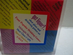 Vintage 2001 Got Schnaps Schnapsglas Trinkspiel Set 4 Spiele in einem - Bild 1 von 9