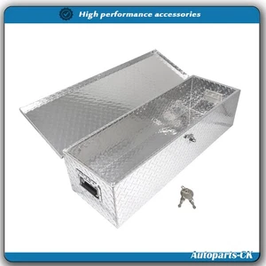 Aluminio de 39 pulgadas para camioneta maletero caja de herramientas remolque almacenamiento con cerradura - Imagen 1 de 9