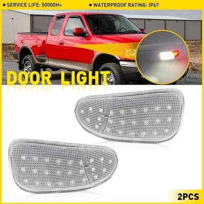 Reflector de luces LED interiores para panel de puerta cortesía para Ford F150 F250 1997-2003 Foto 1 de 4