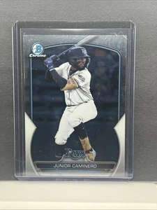 2023 Bowman Chrome Prospects Junior Caminero #BCP-162 Tampa Bay Rays - Picture 1 of 2