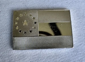 STARS & BARS Flag -Great Flags of America Set- Silver Bar - Franklin Mint 1 GRAM - Picture 1 of 2