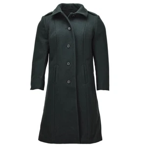 Original Canadian Army Women’s Wool Overcoat Military Surplus Dark Green - Picture 1 of 5