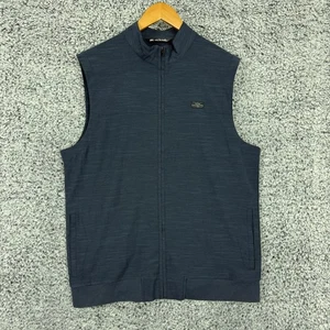Travis Mathew Weste Herren Large blau durchgehender Reißverschluss Golf Performance Stretch Taschen L - Bild 1 von 14