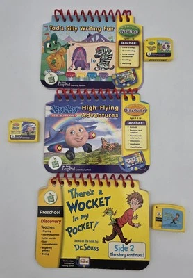 Lot of 3 Leap Frog Preschool My First Leap Pad Learning Books W/ Cartridges - Image 1 of 4
