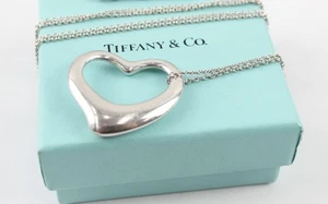 Tiffany & Co. Elsa Peretti Extra Large Open Heart Necklace - Picture 1 of 8