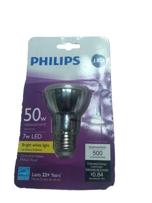 Philips 7PAR20 LED 50W Daylight Dimmable Indoor Par20 Flood - Image 1 of 2