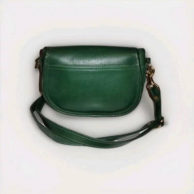 J W Hulme Verde Heritage Legacy Cuero Bandolera Sillín Bolso Cartera MN Foto 1 de 4