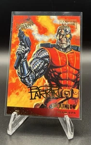 1995 Fleer Ultra Spider-man #114 Deathlok Team Ups Gold Foil Signature Series - Picture 1 of 2