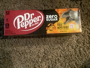 Dr Pepper Zero Jurassic World Dominion 2022 Sealed Box - Bild 1 von 2