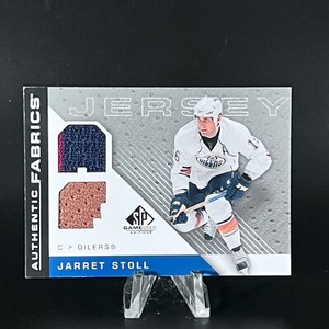 Jarret Stoll 07-08 UD SP Game Used Authentic Fabrics Dual Game Worn Jersey LOOK!
