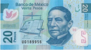 MEXICO 20 PESOS 10.1.2012 Series R Pick 122 EF - Picture 1 of 2