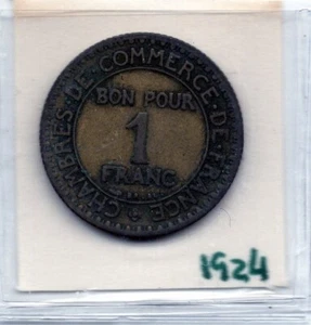 France: 1 Franc 1924 - Picture 1 of 2