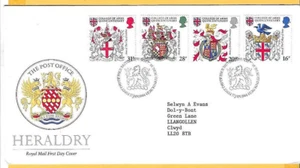 Royal Mail 1984 FDC - HERALDRY - Shs BUREAU Edinburgh - Picture 1 of 2