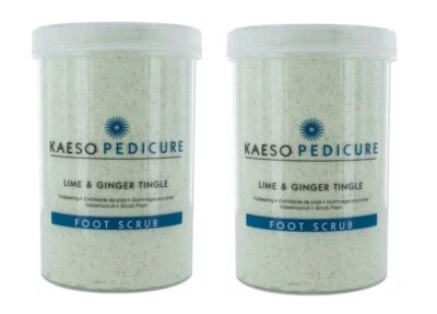 Kaeso Pediküre Limette & Ingwer prickelndes Fußpeeling 1200 ml 2er Pack