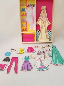 First Learning 23 Piezas VESTIDO MAGNÉTICO Ropa MUÑECA Madera Juego de Juego de Simulación - Imagen 1 de 8