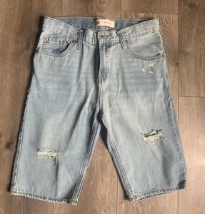 Boys Levi’s  511 Slim Youth Denim Ripped Shorts Size 16 Regular NWT - Picture 1 of 2