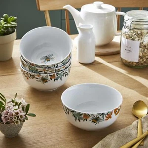 Bowl - Porcelain Ulster Weavers Bee Bloom Porcelain White - Picture 1 of 3