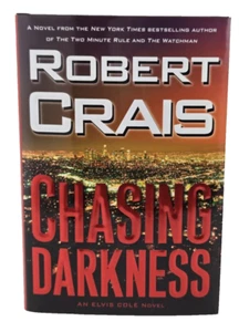 SIGNED DATED 1st Edition ROBERT CRAIS Chasing Darkness 1st/1st HCDJ Cole / Pike - Picture 1 of 12