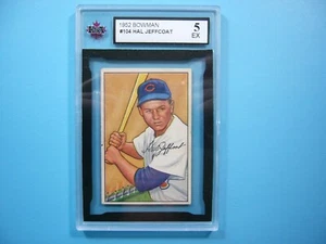 1952 BOWMAN MLB BASEBALL CARD #104 HAL JEFFCOAT KSA 5 EX NICE!! '52 BOWMAN - Picture 1 of 4