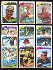 Lot of 24: 1980 Topps Baseball STAR Cards ~ WINFIELD SEAVER SCHMIDT MORRIS YAZ ~