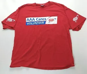 AAA Versicherung T-Shirt Erwachsene XL Cares Volunteer rot kurzarm doppelseitig - Bild 1 von 9