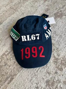 Ralph Lauren Polo Stadium 1992 Indigo Retro 2019 Long Bill Hat Cap Rare Grail - Picture 1 of 15