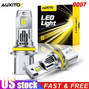 AUXITO 9007 HB5 LED Headlight Bulbs High Low Beam 80000LM White Super Bright 2X - Picture 1 of 13