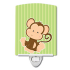 BB8608CNL Monkey on Stripes Ceramic Night Light Compact, Ul-Certified, Ideal for