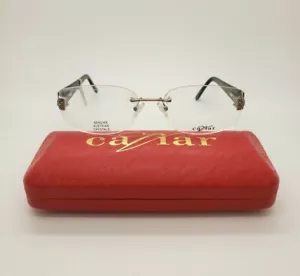 CAVIAR M2338 C.16 EYE GLASSES m. AUSTRIAN CRYSTAL EYEWEAR 55-15-136 NEU m. ETUI - Bild 1 von 7