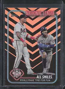 Actualización Topps 2024 Halloween Lámina Naranja y Negra #US154 Francisco Lindor - Imagen 1 de 2